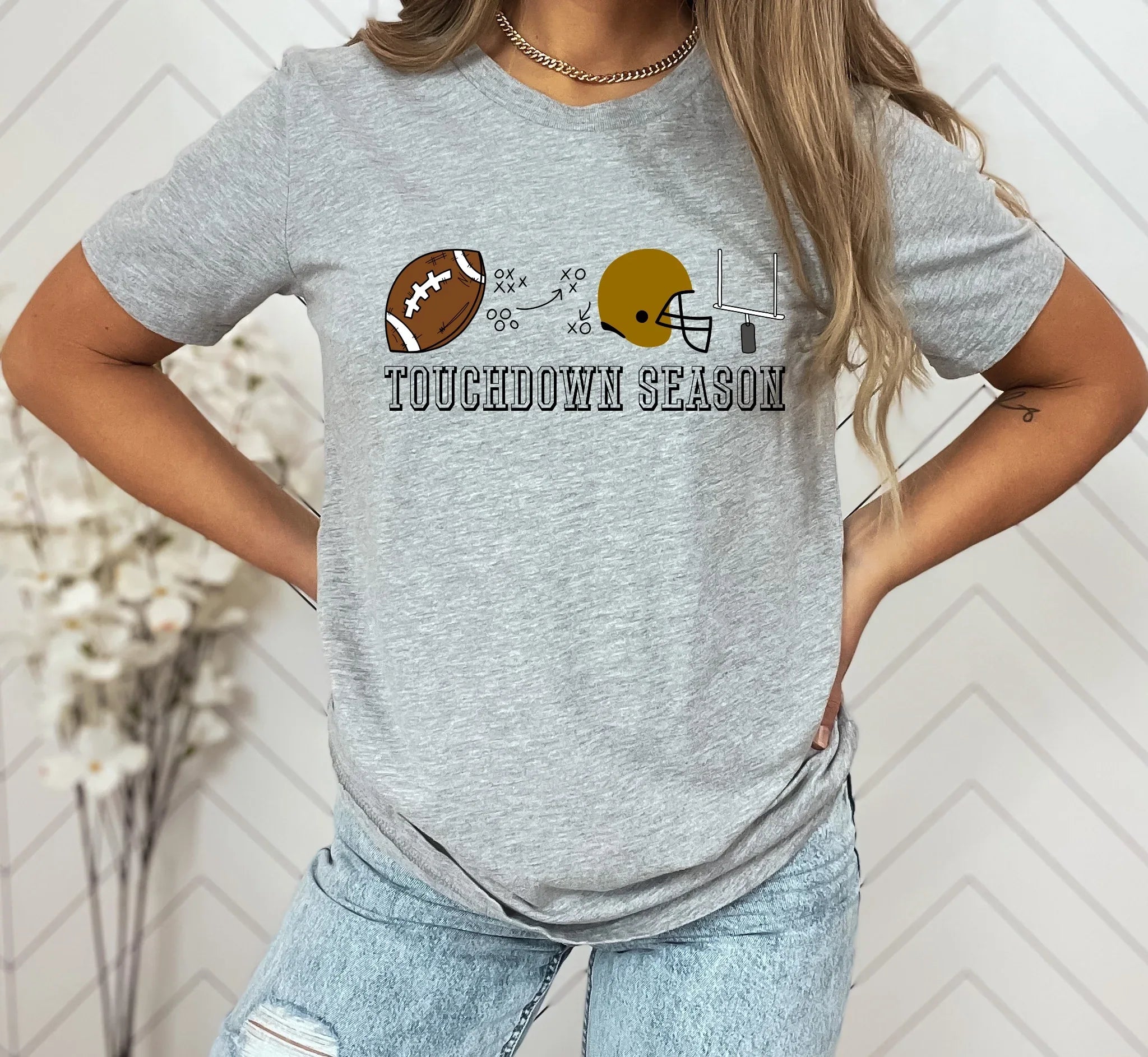 Touchdown Season Gold DTF Transfer - Merch Girls