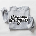 Patriots Vintage Black & White Retro Shadow Distressed DTF Transfer - Merch Girls