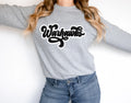 Warhawks Vintage Black & White Retro Shadow Distressed DTF Transfer - Merch Girls