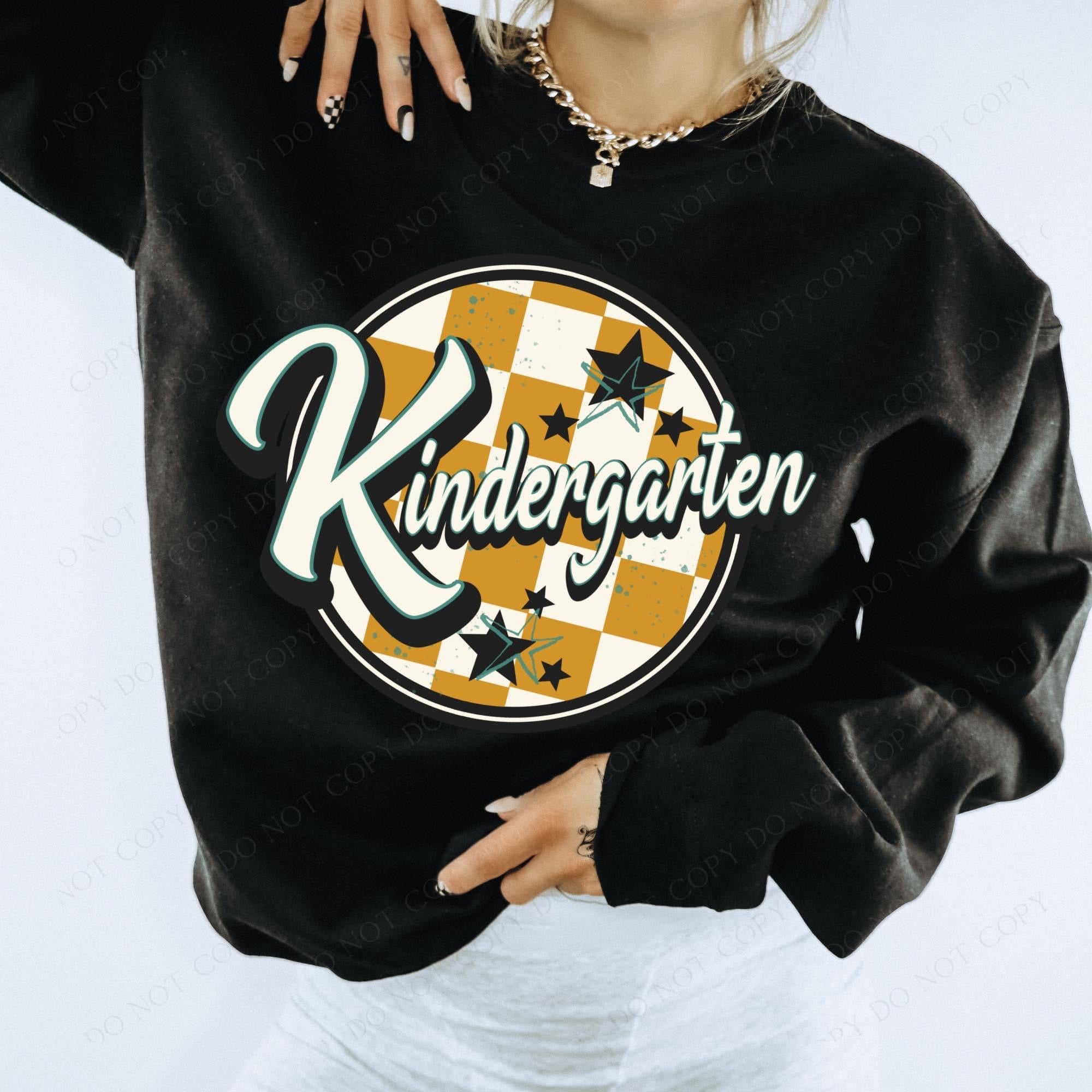 Kindergarten Circle with starts DTF Transfer