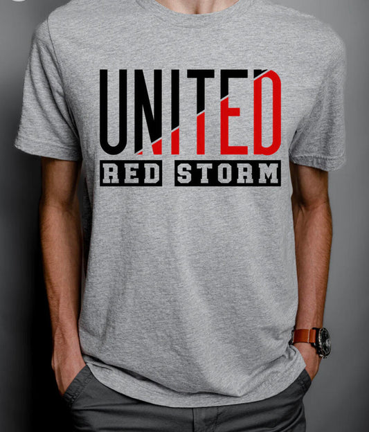 United Red Storm Split Graphic Tee