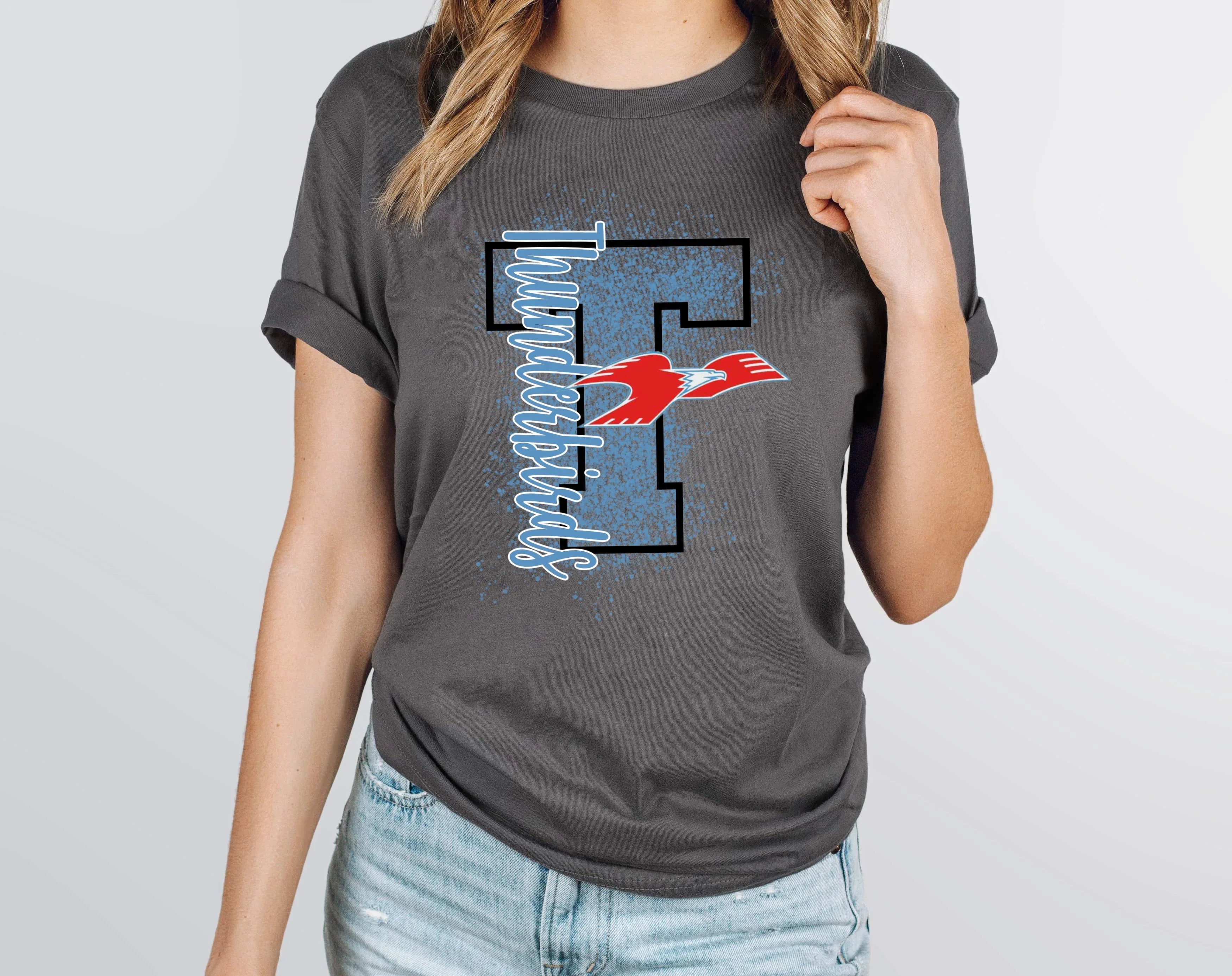 Thunderbirds All Of Over Splatter DTF Transfer - Merch Girls