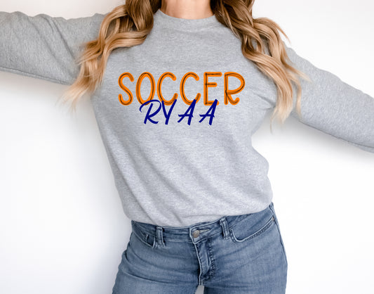 Soccer RYAA Scribble Doodle Graphic Tee