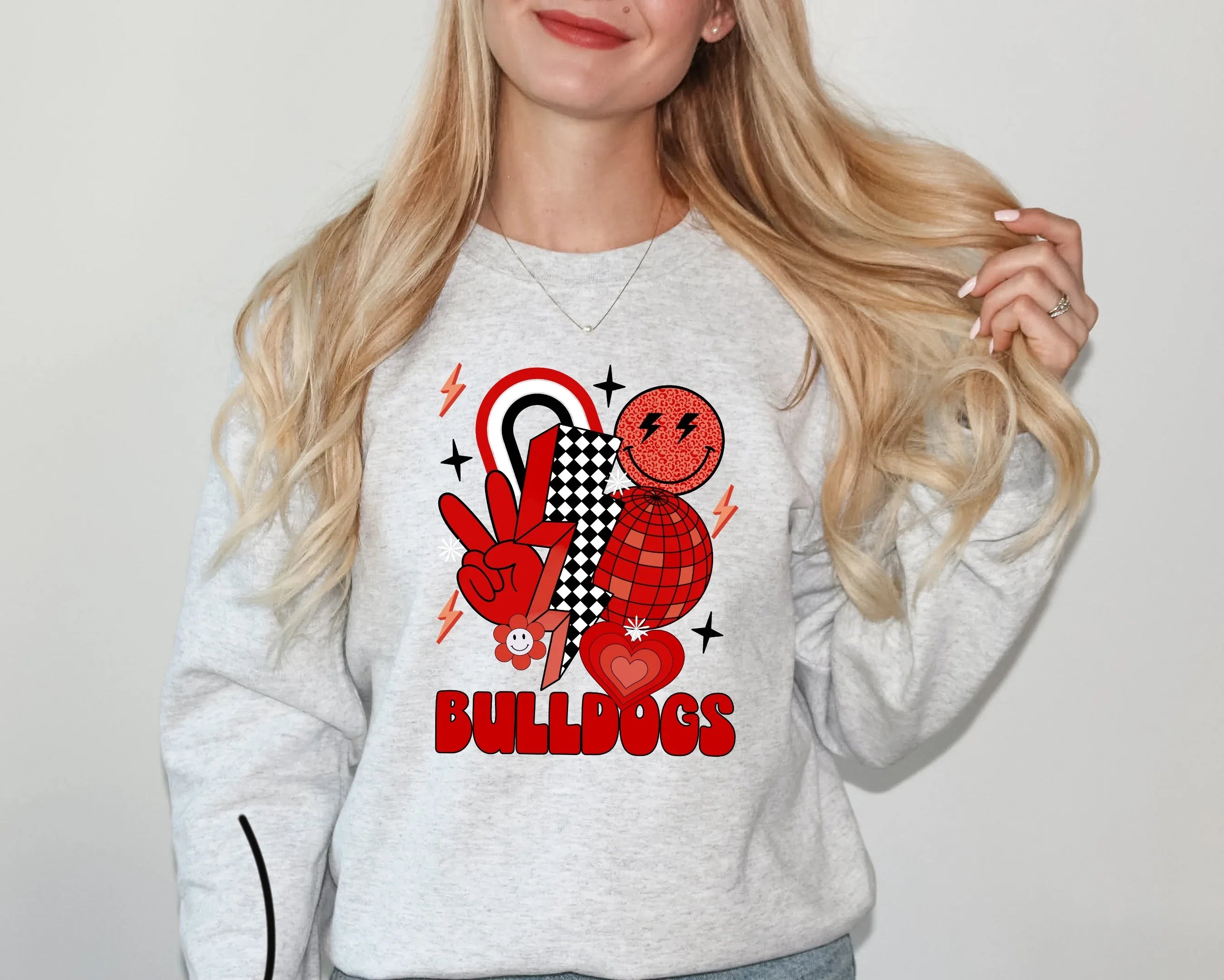 Bulldogs Red DTF Transfer - Merch Girls