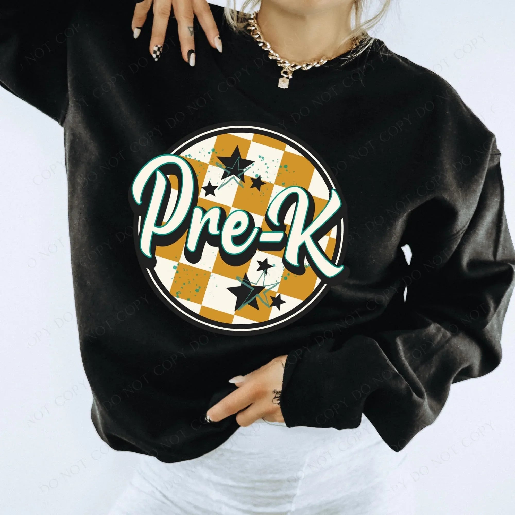 Pre-K Circle with starts DTF Transfer - Merch Girls