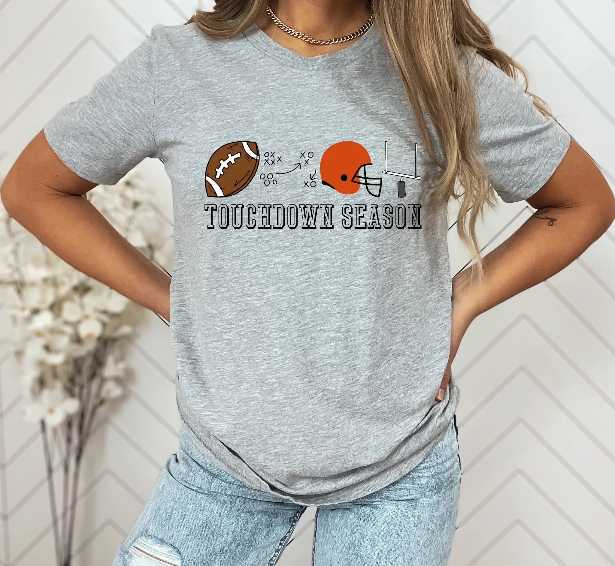 Touchdown Season Orange DTF Transfer - Merch Girls