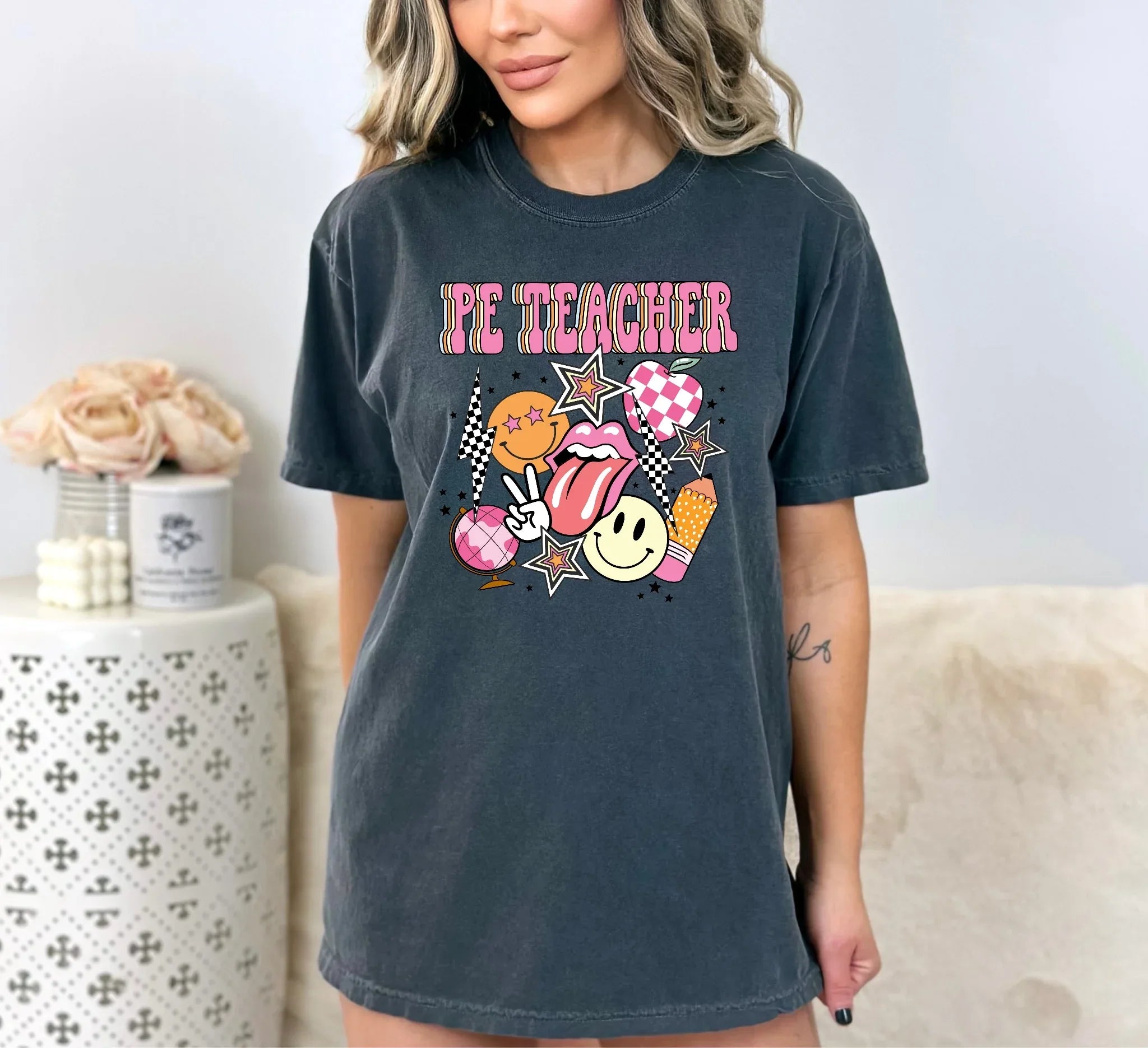 PE Teacher Preppy Graphic Tee - Merch Girls