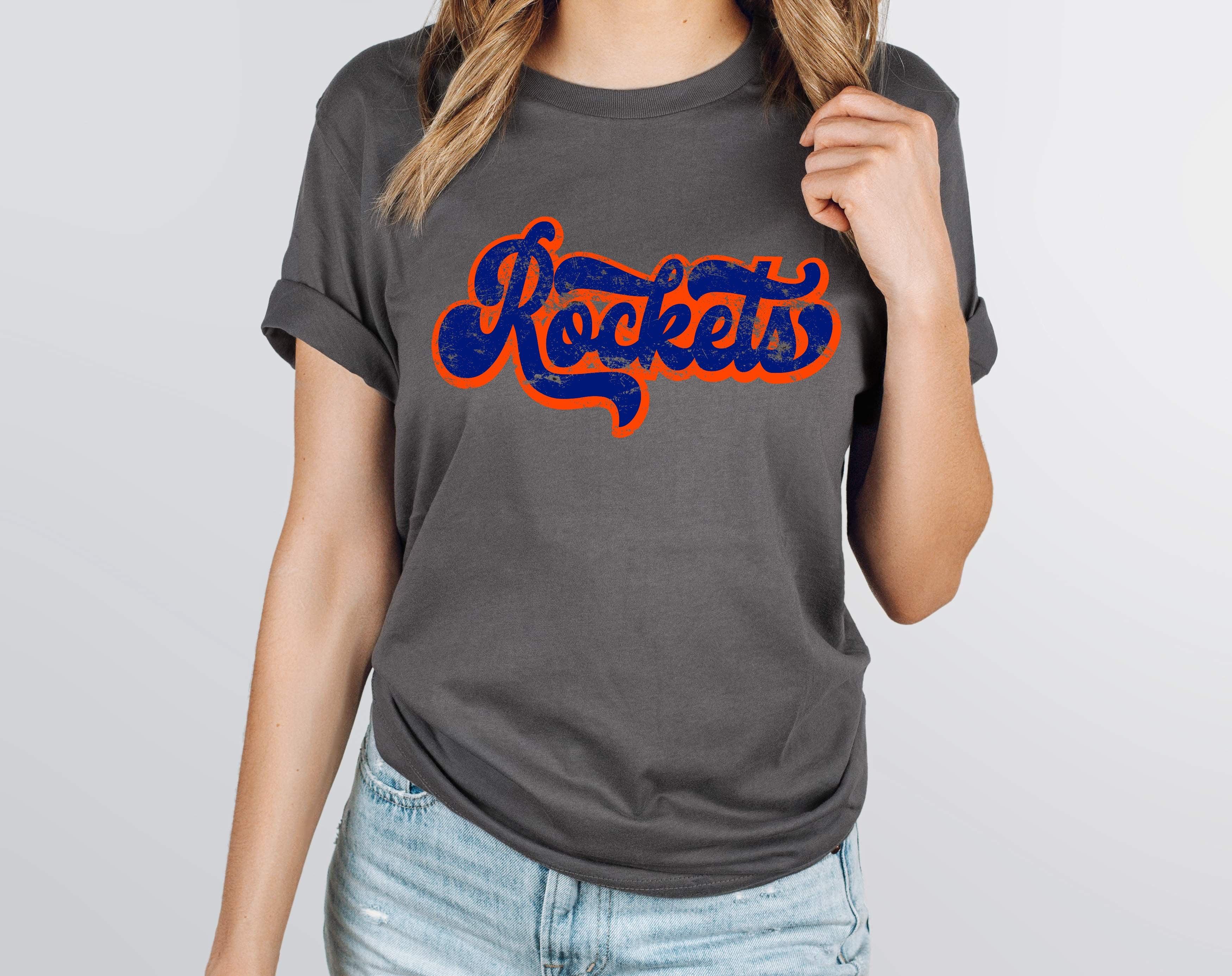 Rockets Vintage Retro Shadow Distressed DTF Transfer - Merch Girls