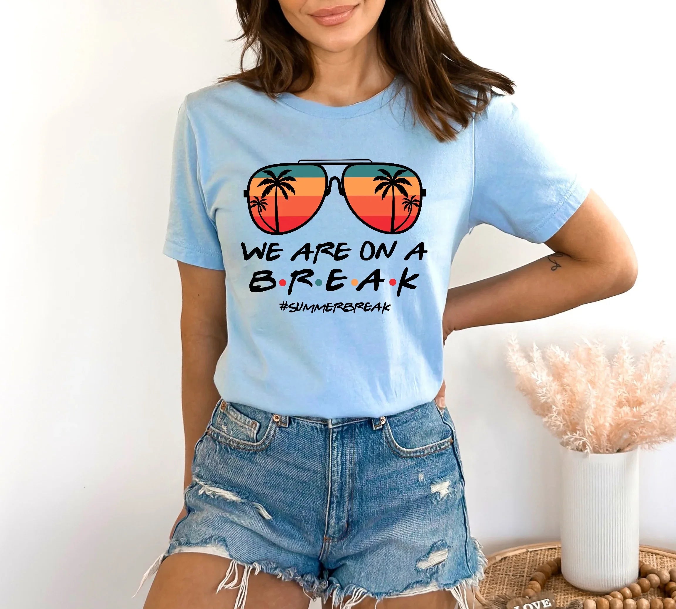 We Are On A Break Graphic Tee - Merch Girls
