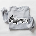 Plainsman Vintage Black & White Retro Shadow Distressed DTF Transfer - Merch Girls