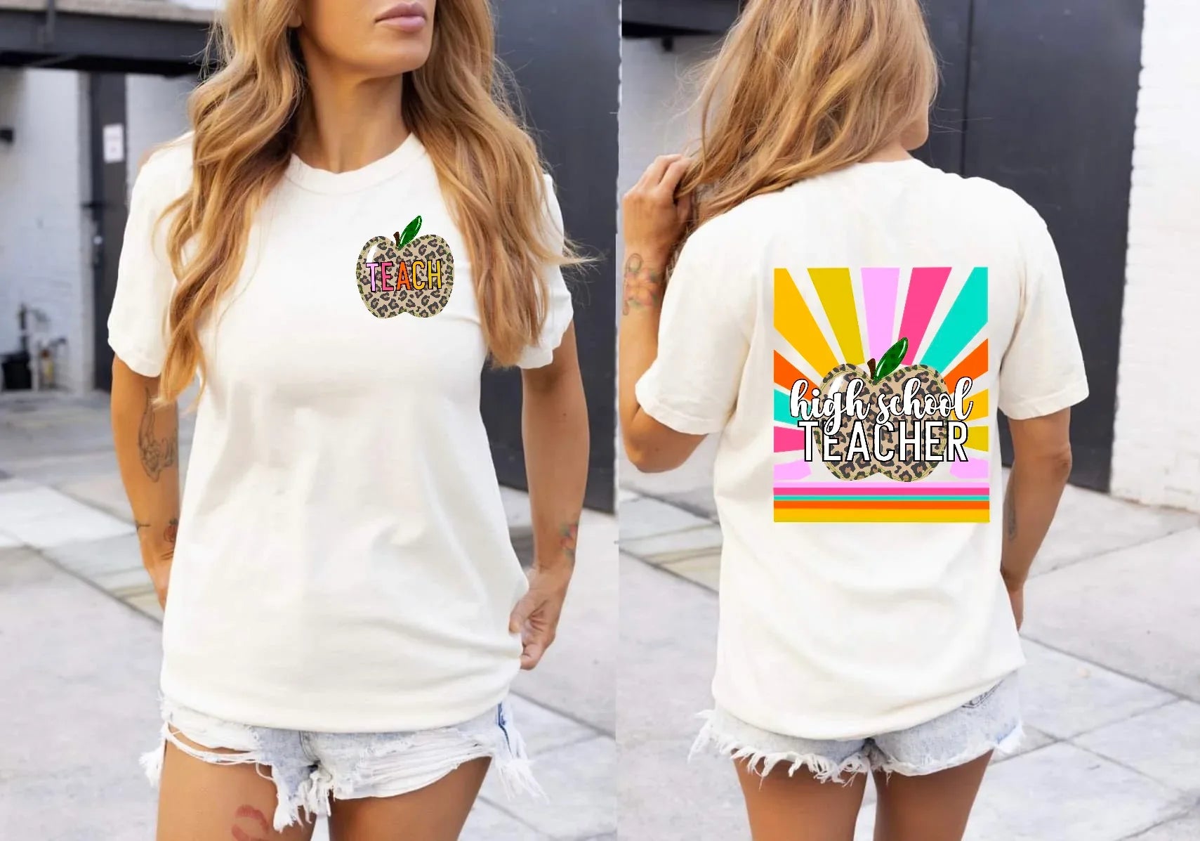 High School Teacher Comfort Color Sunshine Teacher Graphic Tee - Merch Girls