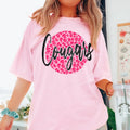 Cougars Pink Leopard DTF Transfer - Merch Girls