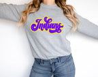 Indians Vintage Retro Shadow Distressed DTF Transfer - Merch Girls