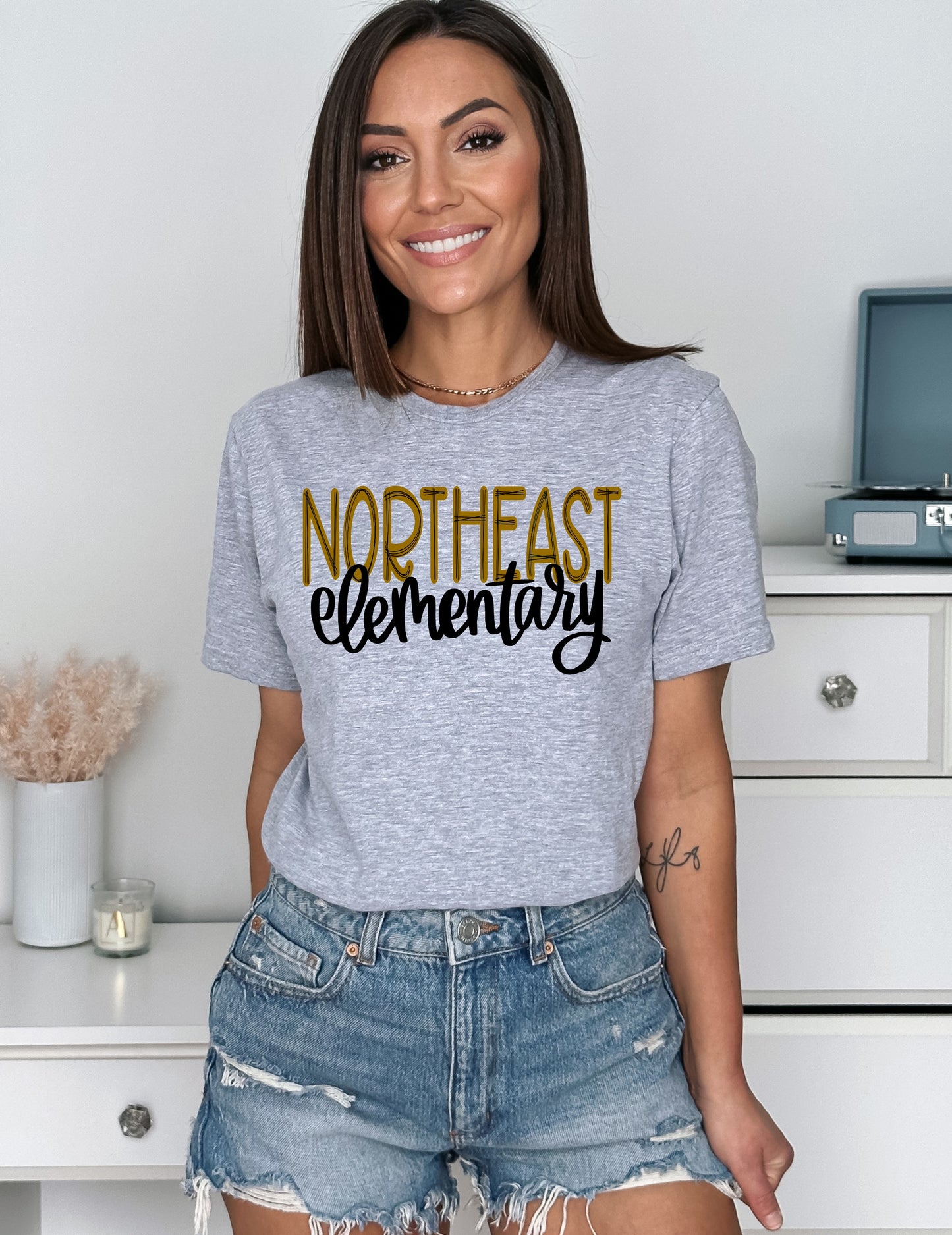 Northeast Elementary Scribble Doodle Graphic Tee