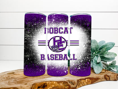 HE Bobcats Completed 20oz Skinny Tumbler