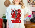 Tigers Red DTF Transfer - Merch Girls