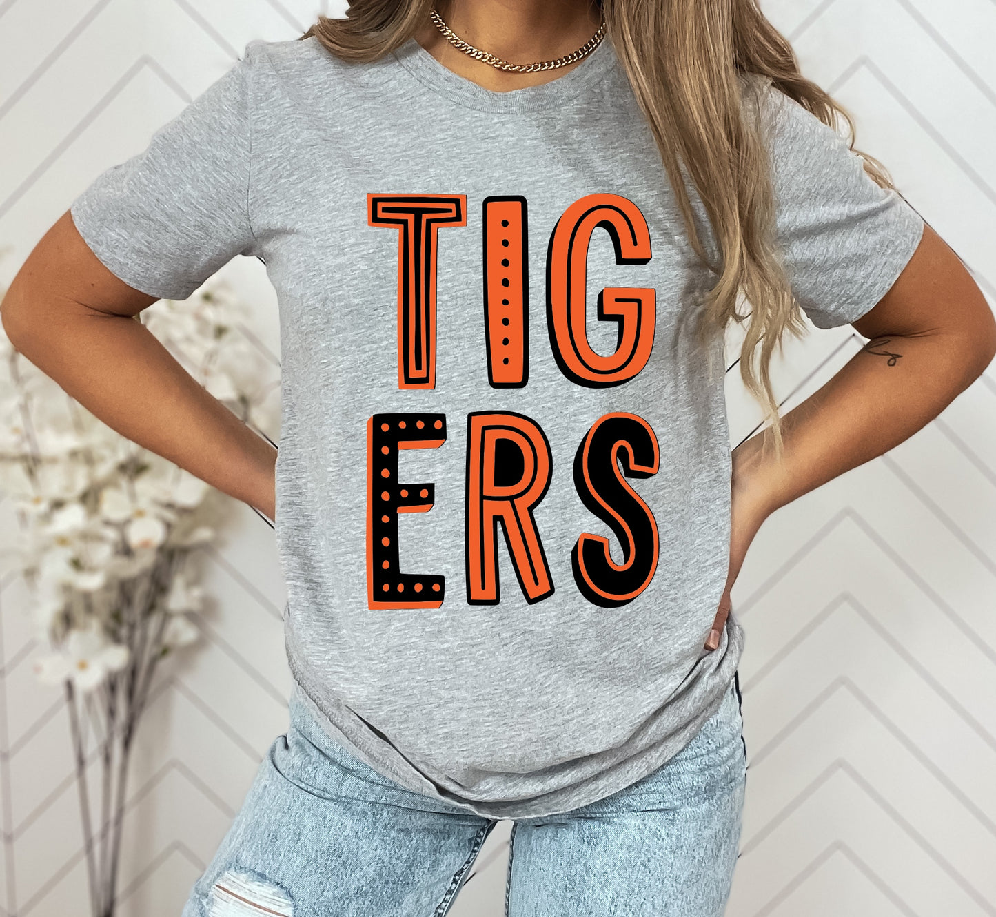 Tigers  Colorful Graphic Tee