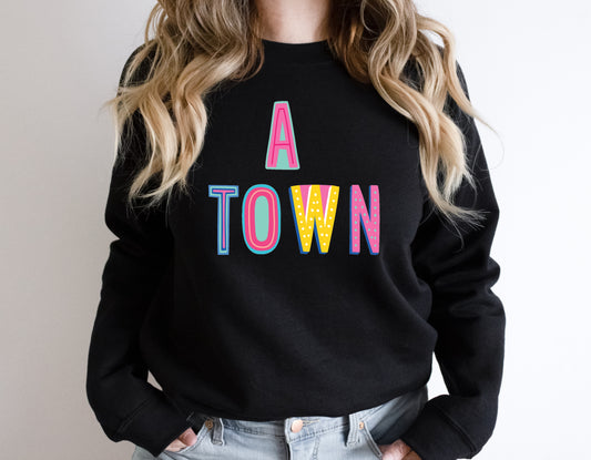 A Town Colorful Graphic Tee