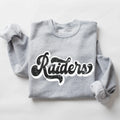 Raiders Vintage Black & White Retro Shadow Distressed DTF Transfer - Merch Girls