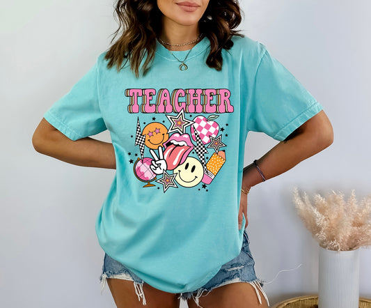 Teacher Preppy Graphic Tee