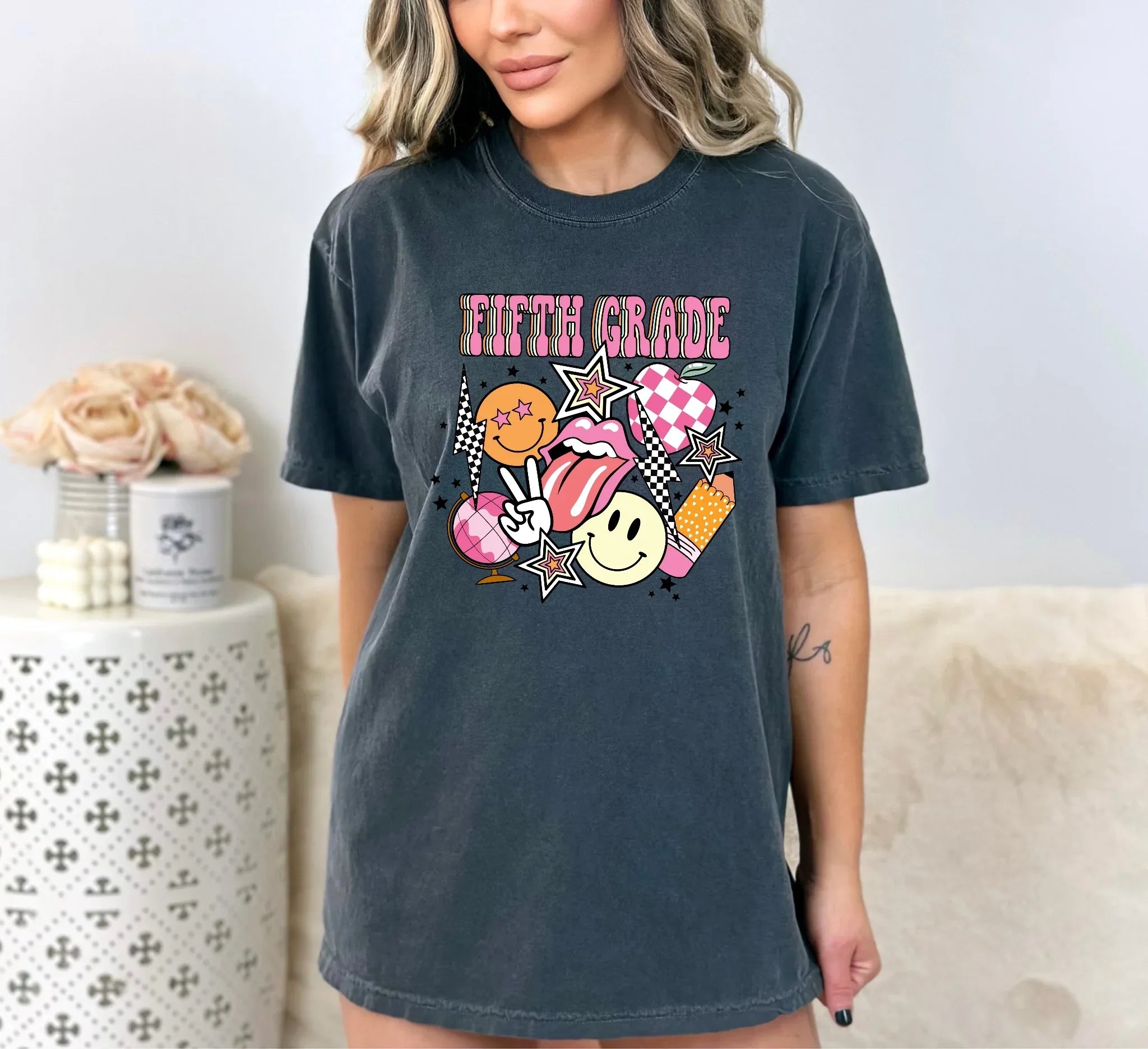 Fifth Grade Preppy Graphic Tee - Merch Girls