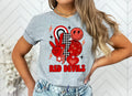 Red Devils Groovy DTF Transfer - Merch Girls