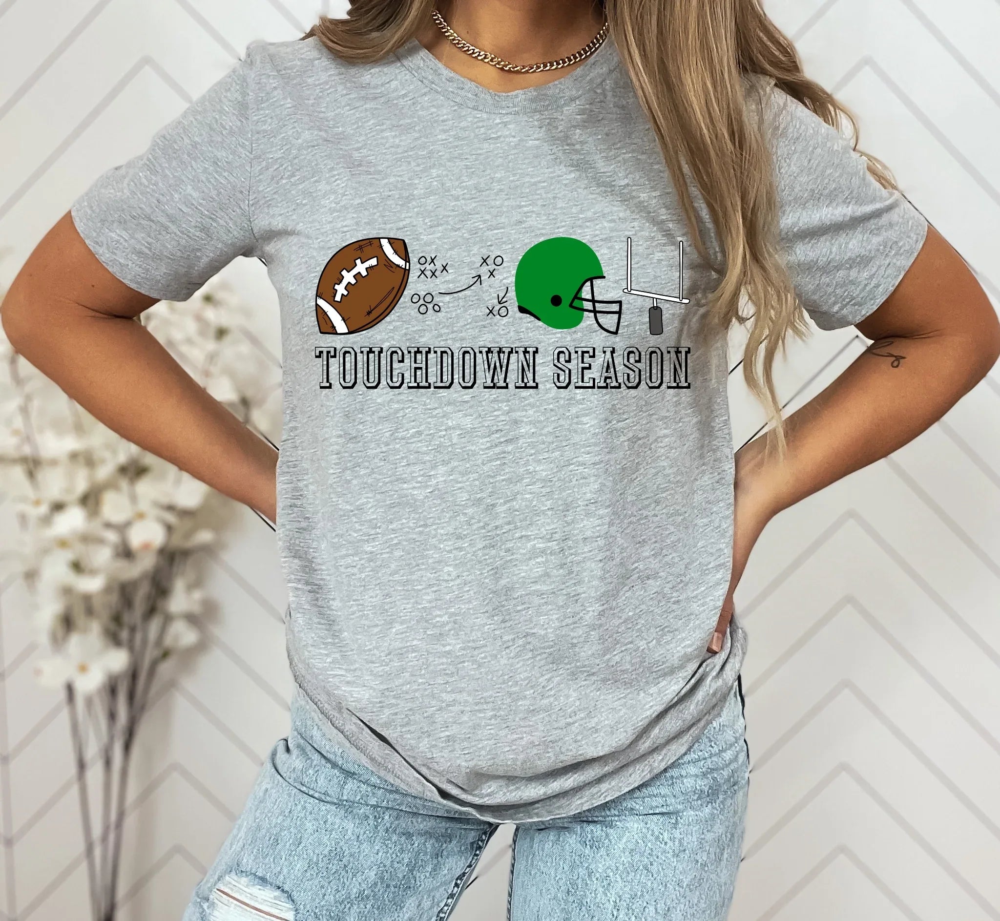 Touchdown Season Green DTF Transfer - Merch Girls