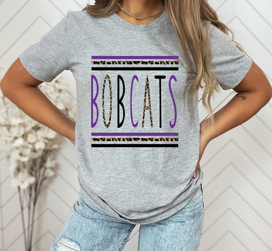 Bobcats Skinny Mascot Graphic Tee