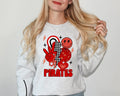 Pirates Red DTF Transfer - Merch Girls