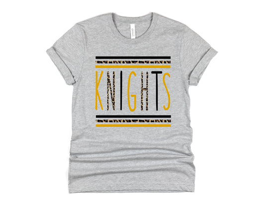 Knights Stacked Skinny Mascot Graphic Tee