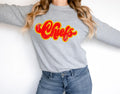 Chiefs Vintage Retro Shadow Distressed DTF Transfer - Merch Girls