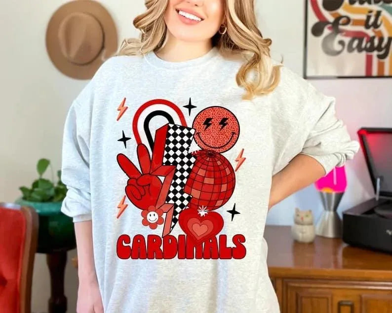 Cardinals Red DTF Transfer - Merch Girls