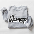 Broncos Vintage Black & White Retro Shadow Distressed DTF Transfer - Merch Girls