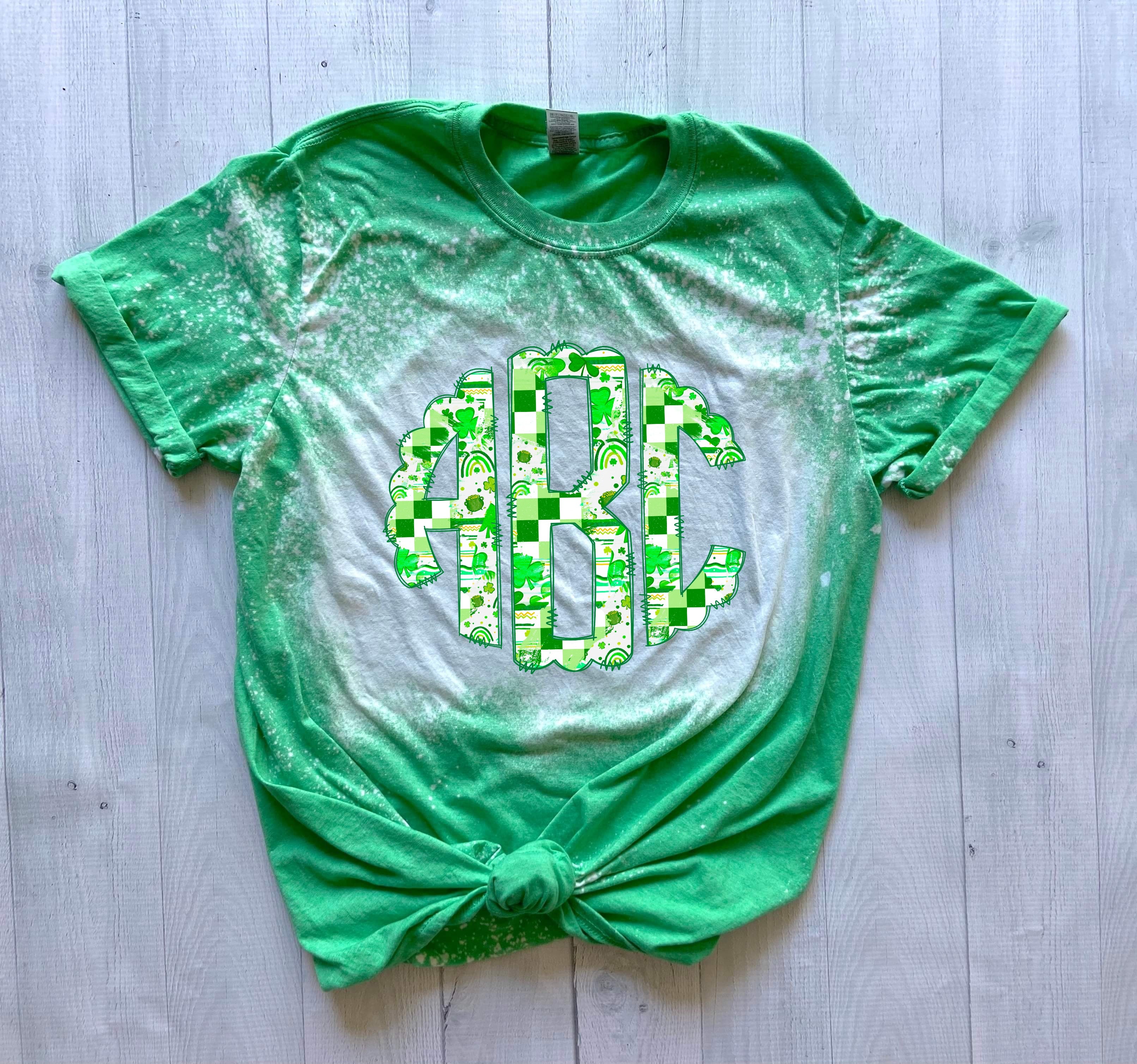 Retro Lucky Monogram DTF Transfer