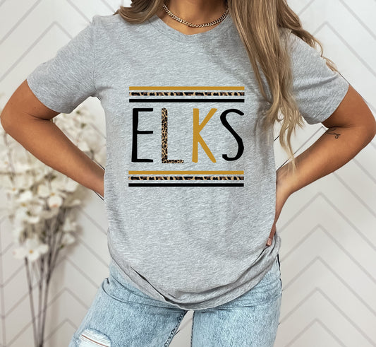 Elks Skinny  Mascot Graphic Tee