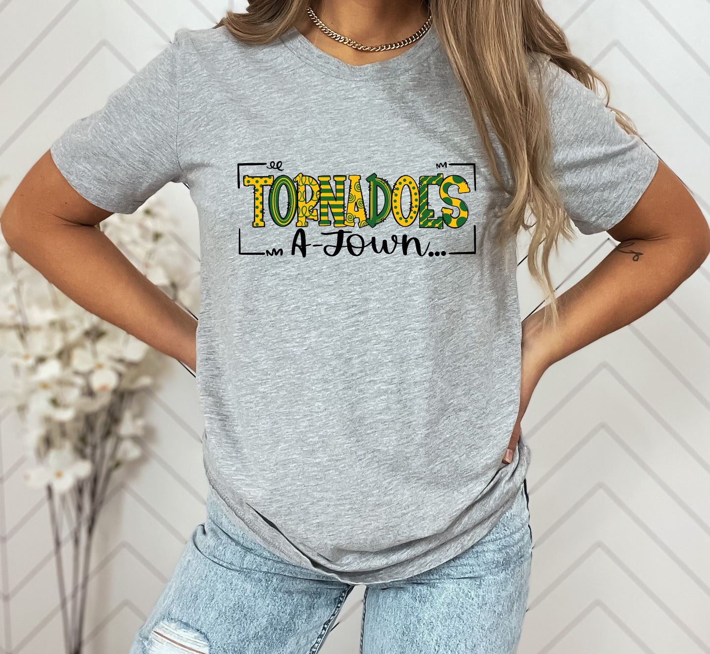 Tornadoes A Town Doodle Graphic Tee