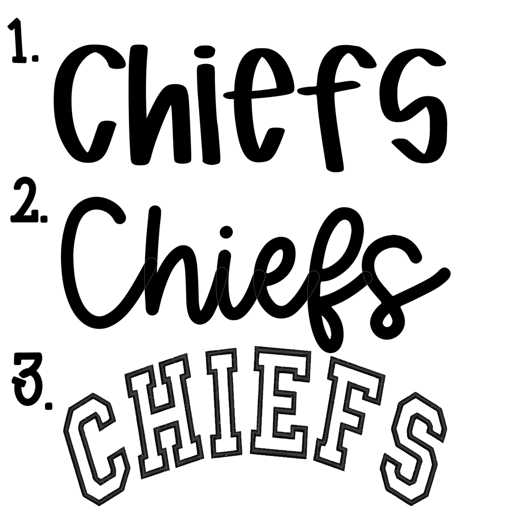 Soccer Split Sides Applique Embroidered Sweatshirt with Optional Front