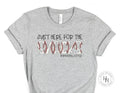 Just Here for the Snacks #baseballsister Graphic Tee - Merch Girls