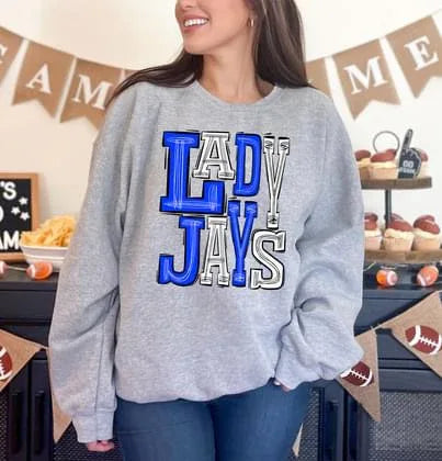 Ladyjays Sporty Varsity Doodle DTF Transfer - Merch Girls