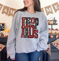Leopards Maroon and Black Sporty Varsity Doodle DTF Transfer - Merch Girls