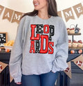 Leopards Red and Black Sporty Varsity Doodle DTF Transfer - Merch Girls