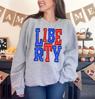 Liberty Sporty Varsity Doodle DTF Transfer - Merch Girls