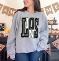 Lions Black and White Sporty Varsity Doodle DTF Transfer - Merch Girls