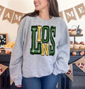 Lions Green and Gold Sporty Varsity Doodle DTF Transfer - Merch Girls