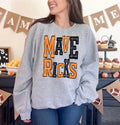 Mavericks Orange and Black Sporty Varsity Doodle DTF Transfer - Merch Girls