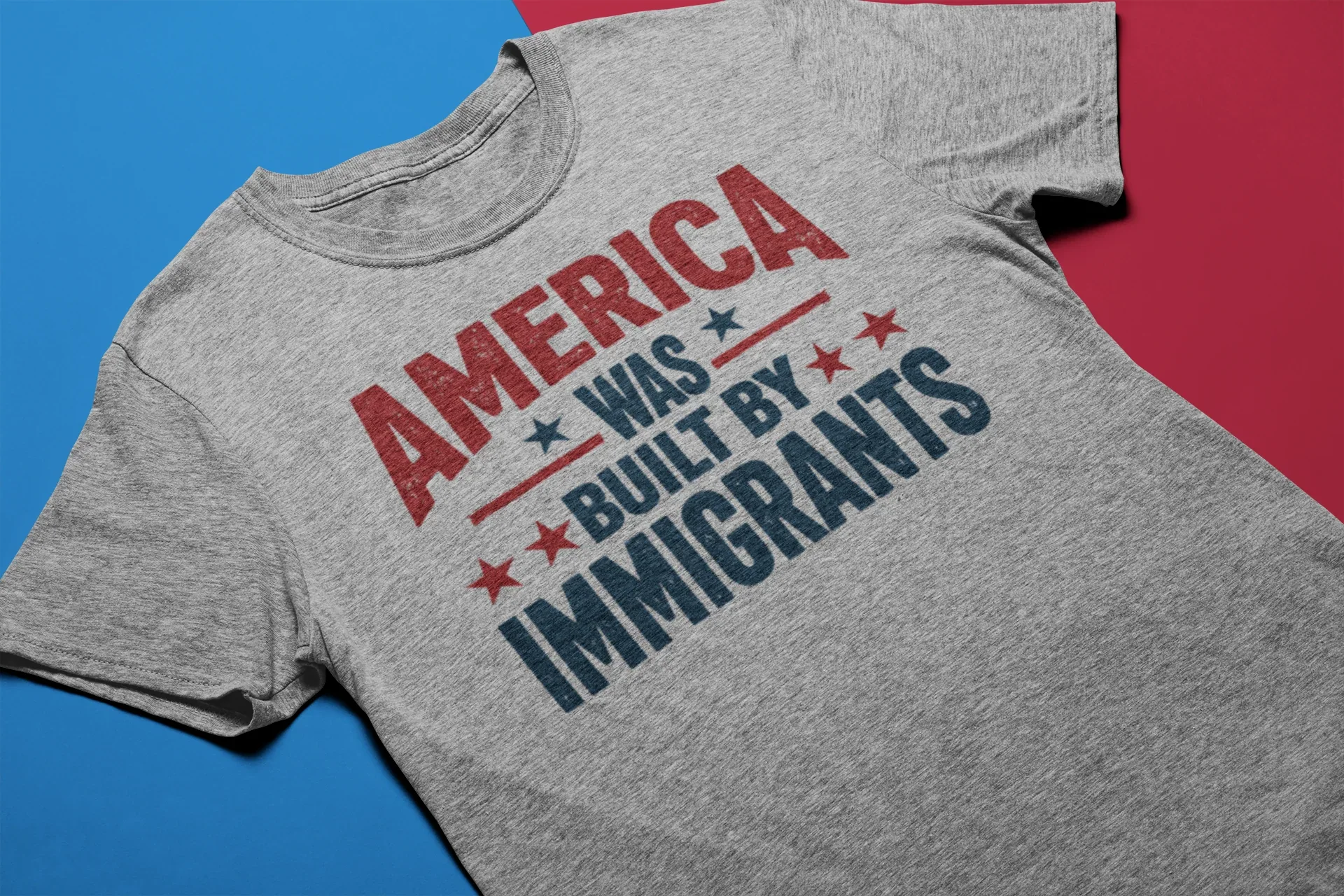 America Was Built By Immigrants Graphic Tee - Merch Girls