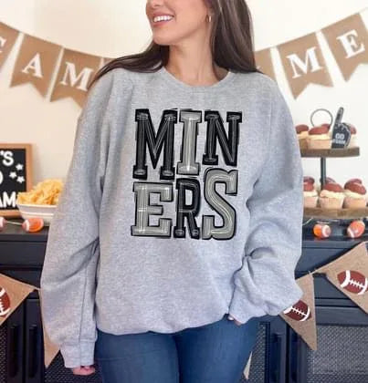Miners Sporty Varsity Doodle DTF Transfer - Merch Girls