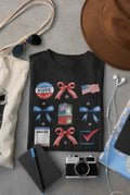 Voting Coquette Bow Preppy Graphic Tee - Merch Girls