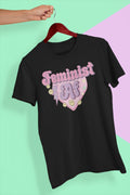 Feminist AF Grunge Heart Graphic Tee - Merch Girls
