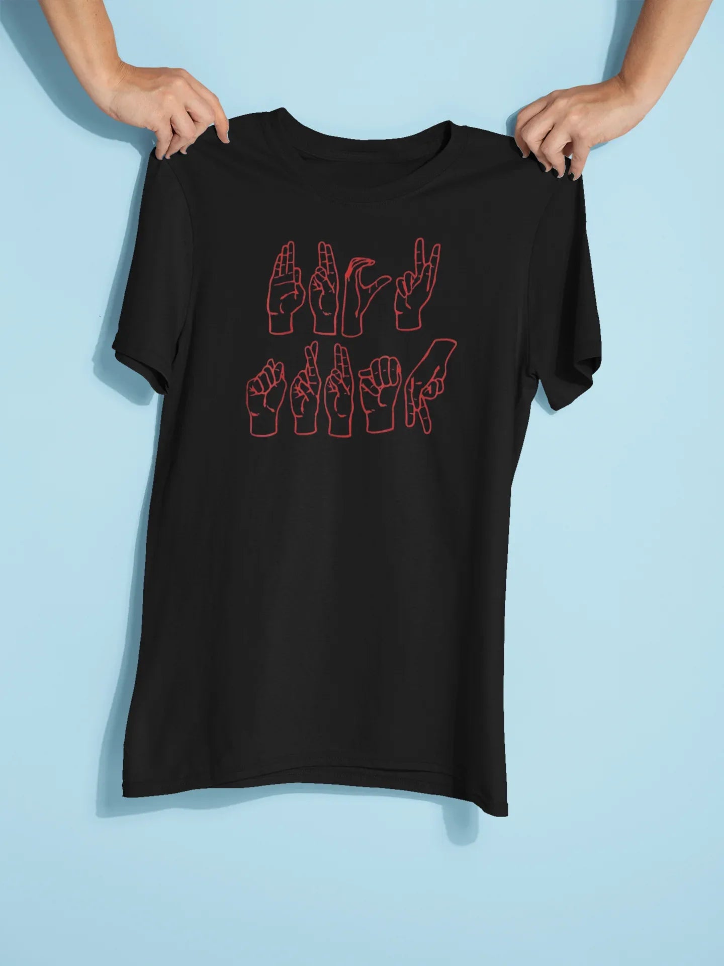 Fuck Trump Sign Language Graphic Tee - Merch Girls